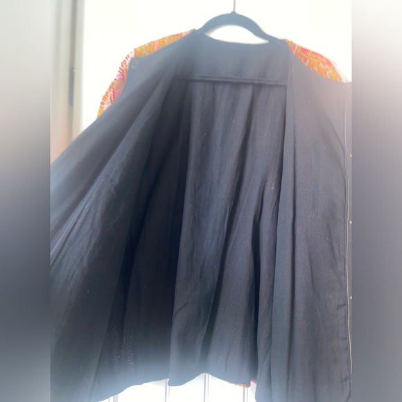 Vtg Vintage Patchwork wool chore tapestry coat - Picture 3 of 10